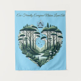 Tapiz Evergreen Nature Lover Art