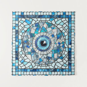 Tapiz Evil Eye Amulet Mosaic Art