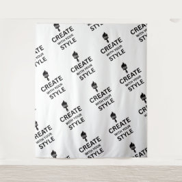 Tapiz Exhibición de marca personalizada minimalista de l