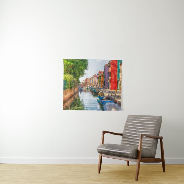 Tapiz Explora el Encanto Vibrante de Burano (In situ (horizontal))