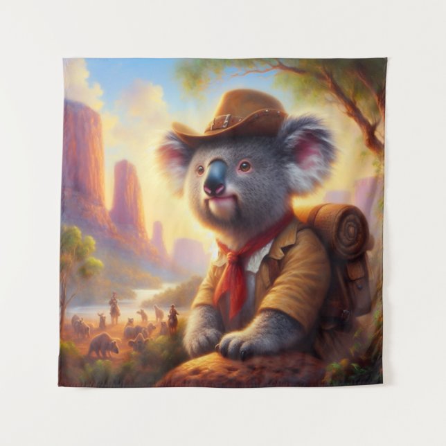 Tapiz Explorador de Koala (Anverso)