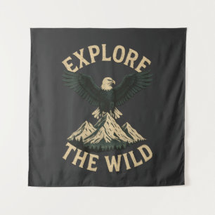 Tapiz Explore el águila salvaje y la aventura de montaña