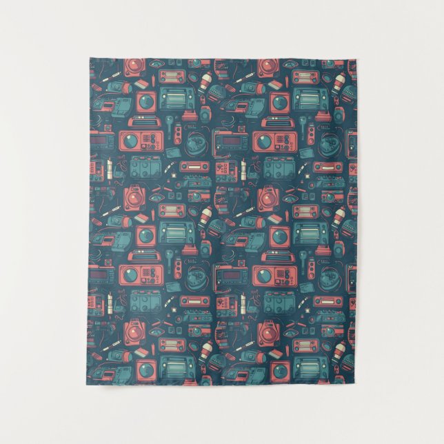 Tapiz Explosión del pasado: tecnología de los 80 (Anverso)