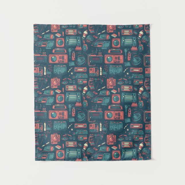 Tapiz Explosión del pasado: tecnología de los 80 (Anverso)