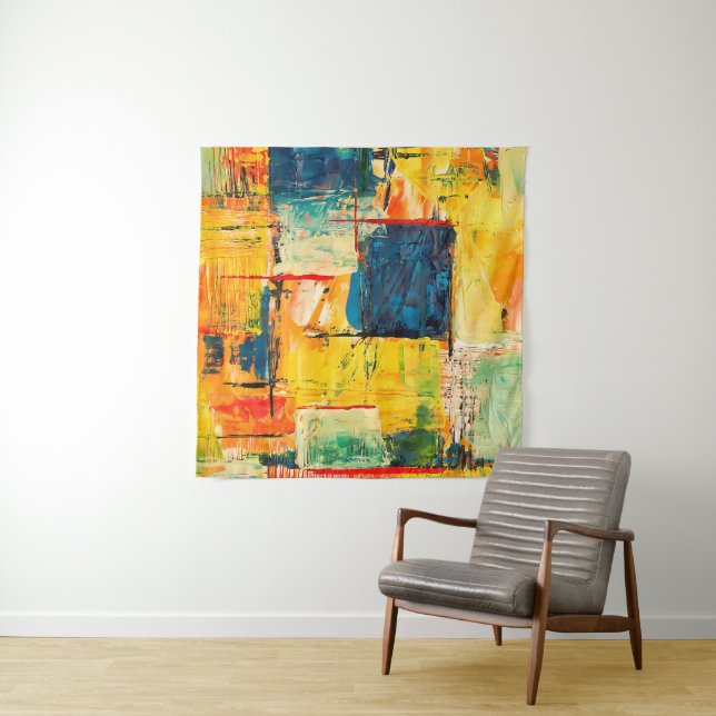 Tapiz Expresión abstracta colorida moderna (In situ (horizontal))