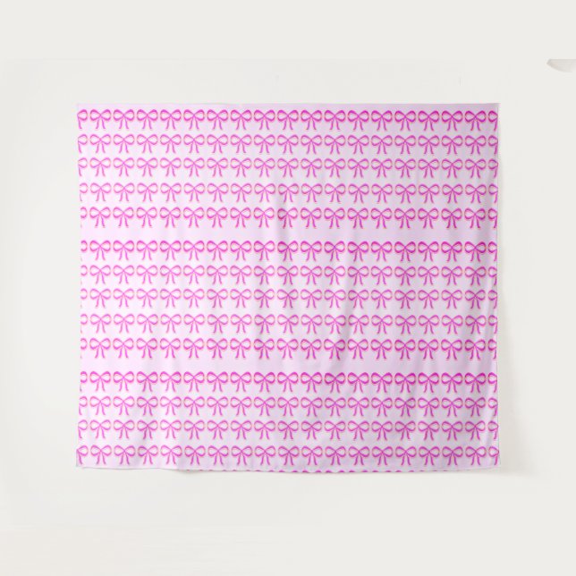 Tapiz Extra Grande de Lazos Rosas 88" x 104" (Anverso (horizontal))