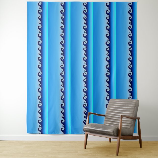 Tapiz Extra Grande Waves 224 cm x 264 cm (In situ)