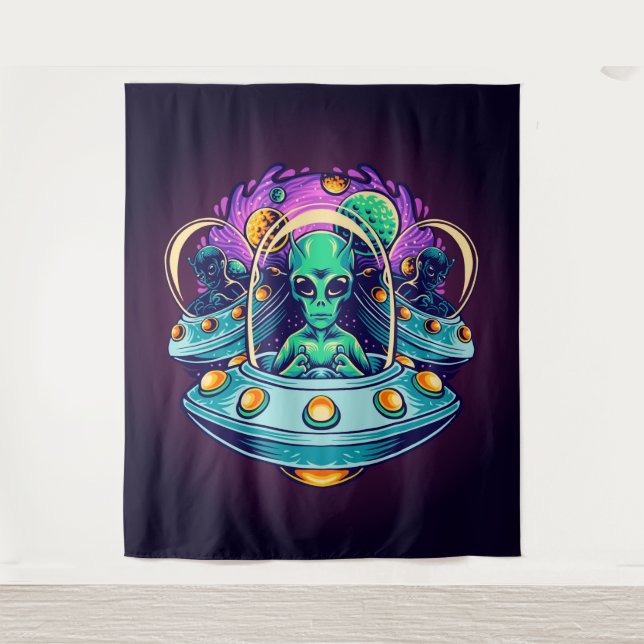 Tapiz Extranjeros en el espacio (Anverso)