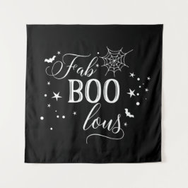 Tapiz FabBOOlous Halloween black Backdrop party banner