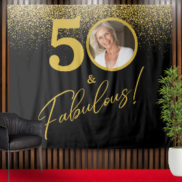 Tapiz Fabulous Milestone Birthday Photo Backdrop