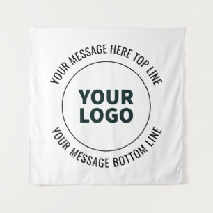 Tapiz Fácil de reemplazar con su logotipo o imagen