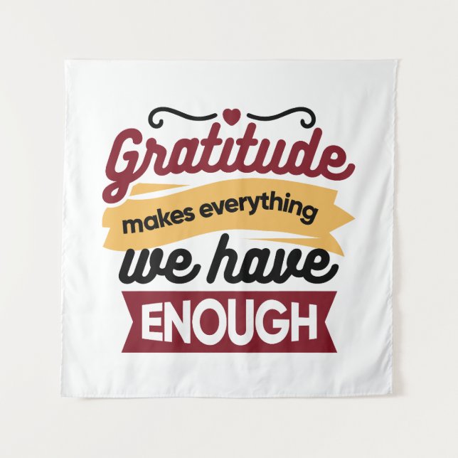 Tapiz Faith and Gratitude Artwork – Uplifting Christian  (Anverso)