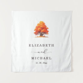 Tapiz Fall Wedding Elegant Autumn Tree Wedding Rustic
