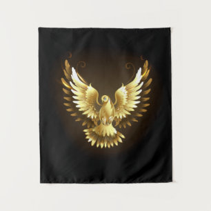 Tapiz Falsa paloma de paz del Relieve metalizado dorado 