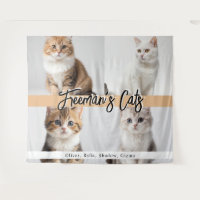 Familia de fotos de gatos de Personalizado cutáneo