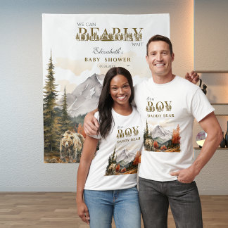 Tapiz Familia De Osos Rústicos Woodland Podemos Esperar