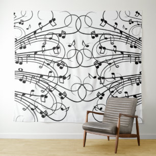 Tapiz Fancy Music Notes
