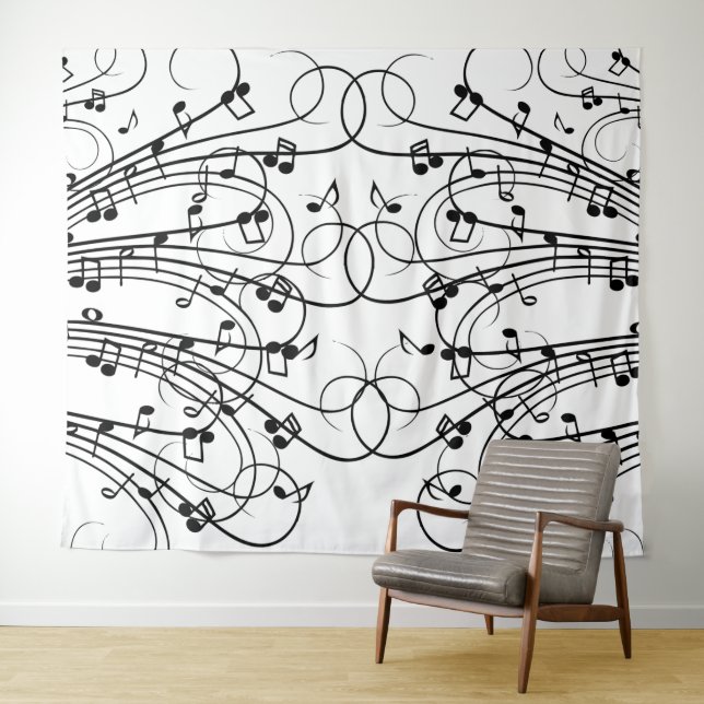 Tapiz Fancy Music Notes (In situ (horizontal))