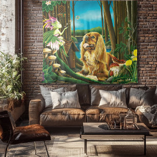 Tapiz Fantasía del rey Charles Spaniel Sprite