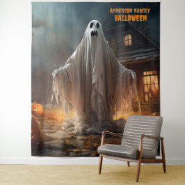 Tapiz Fantasma aterrador de Halloween colgando