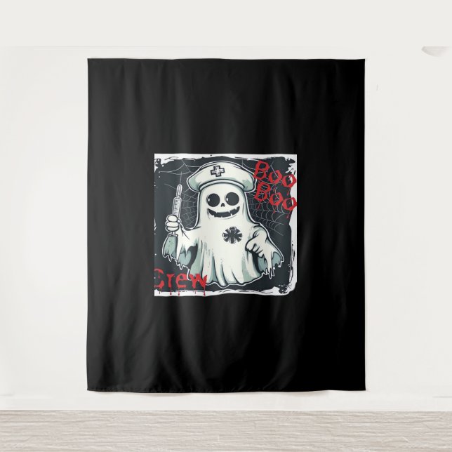 Tapiz Fantasma enfermera Ghost Haunted Hospital Crew Gho (Anverso)