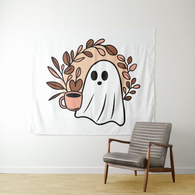 Tapiz Fantasma y café (In situ (horizontal))