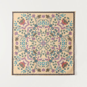 Tapiz Fantastic flower ornament. Beautiful vintage patte