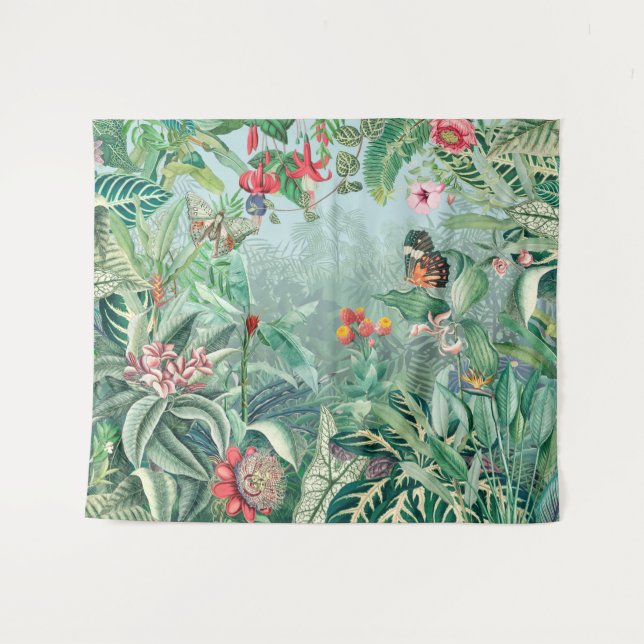 Tapiz Fantástico paraíso de la selva tropical (Anverso (horizontal))