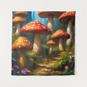 Tapiz Fantasy Mushrom Tapestry