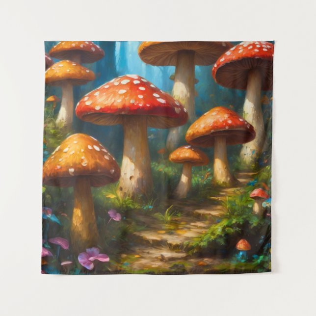 Tapiz Fantasy Mushrom Tapestry (Anverso)