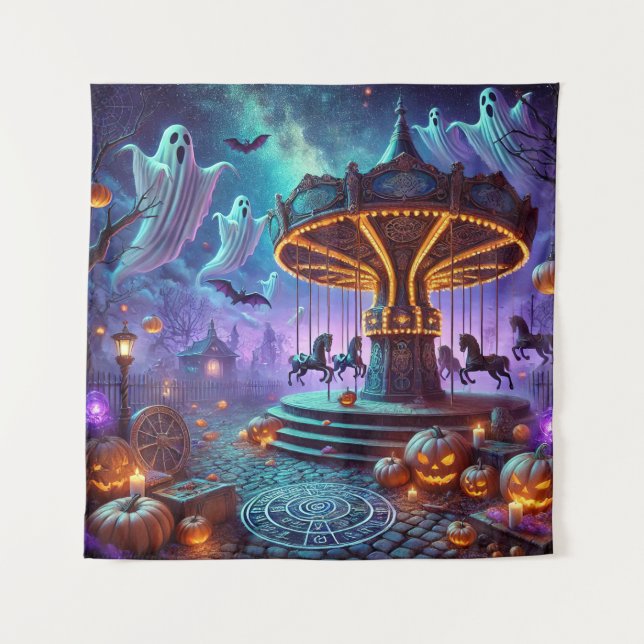 Tapiz Fantom Carousel Halloween (Anverso)