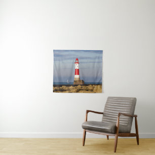 Tapiz Faros Faro de Beach Head en Inglaterra