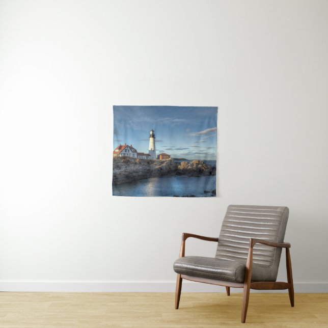 Tapiz Faros | Faro de luz de cabeza de Portland (In situ (horizontal))