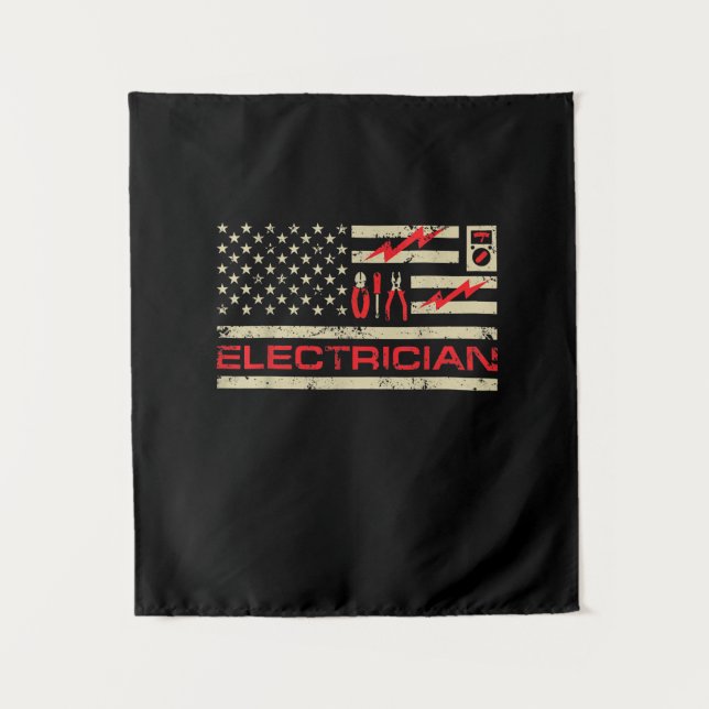 Tapiz Fars de patriotas norteamericanos de bandera (Anverso)