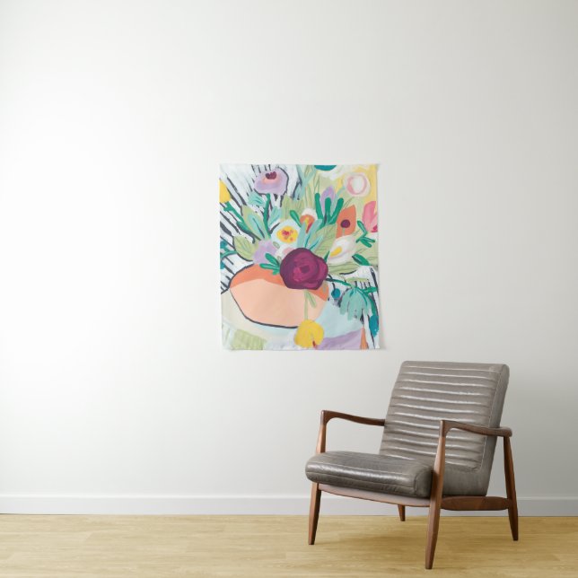 Tapiz Fauvist Floral II (In situ)
