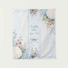 Tapiz favor de vela para ducha de novia algo azul