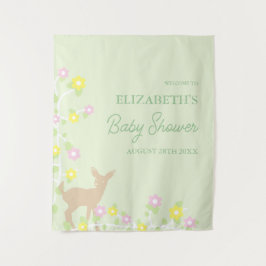 Tapiz Fawn Floral Girl Baby Shower