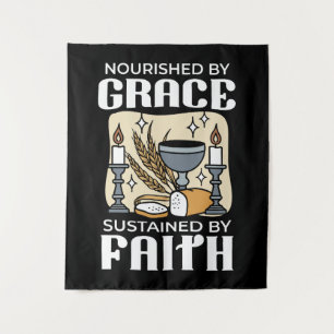 Tapiz Fe y Gracia Espiritual – Cristiano Inspirador
