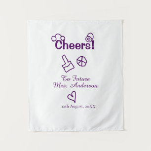 Tapiz Felicidades a la futura Sra. agregar nombre de la 