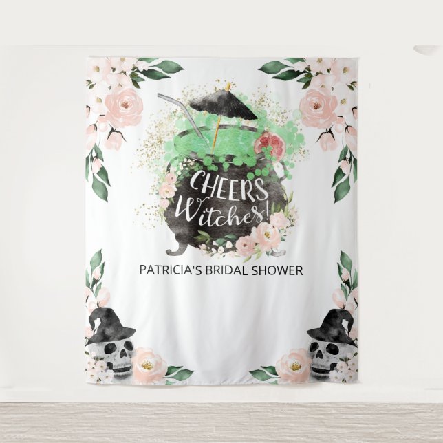 Tapiz Felicidades Brujas Fondo para Fiesta de Despedida  (Anverso)