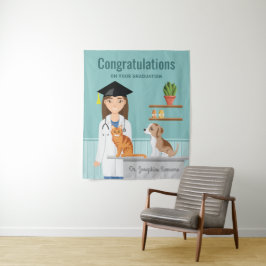 Tapiz Felicidades Graduado de Veterinaria Grado DVM