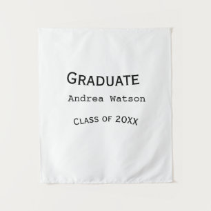 Tapiz Felicidades graduado nombre promoción de 20XX tipo