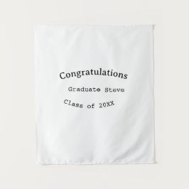 Tapiz Felicidades graduado nombre promoción de 20XX tipo