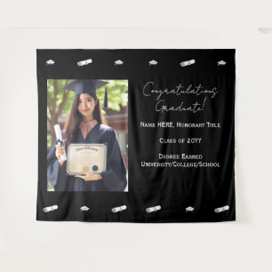 Tapiz Felicidades pancarta de fondo para foto de graduac