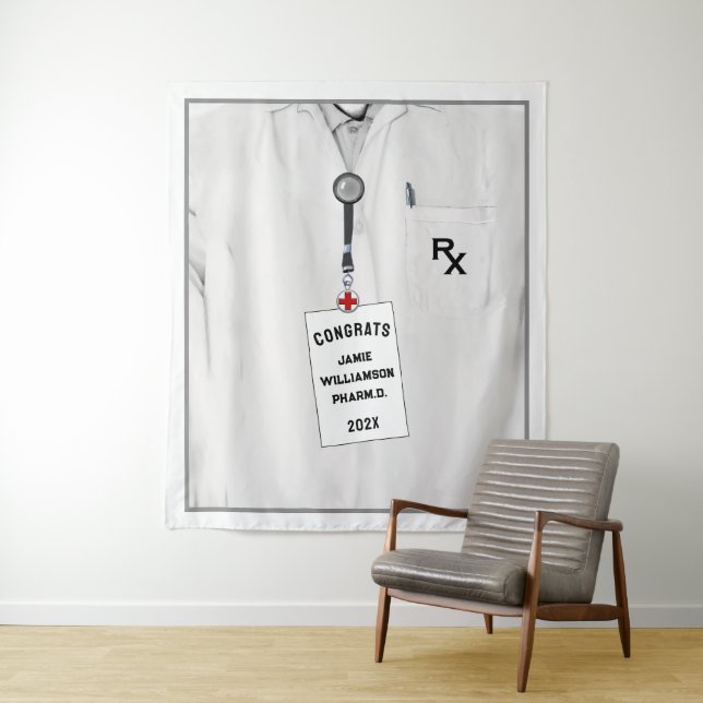 Tapiz Felicitaciones a la Escuela de Farmacia Creativa (In situ)