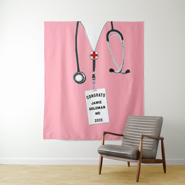 Tapiz Felicitaciones a la Escuela de Medicina Creativa (In situ)