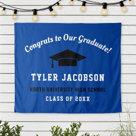 Tapiz Felicitaciones A Nuestro Graduado Personalizado Re