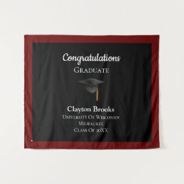 Tapiz Felicitaciones Graduadas Con Cap