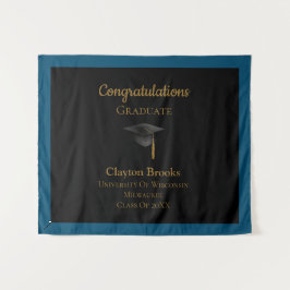 Tapiz Felicitaciones Graduadas Con Cap