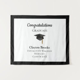 Tapiz Felicitaciones Graduadas Con Cap